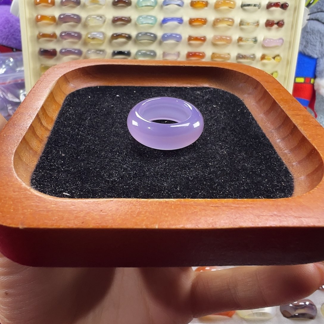 桃***姑玛瑙/玉髓未镶嵌戒指A22不退换16.9港14