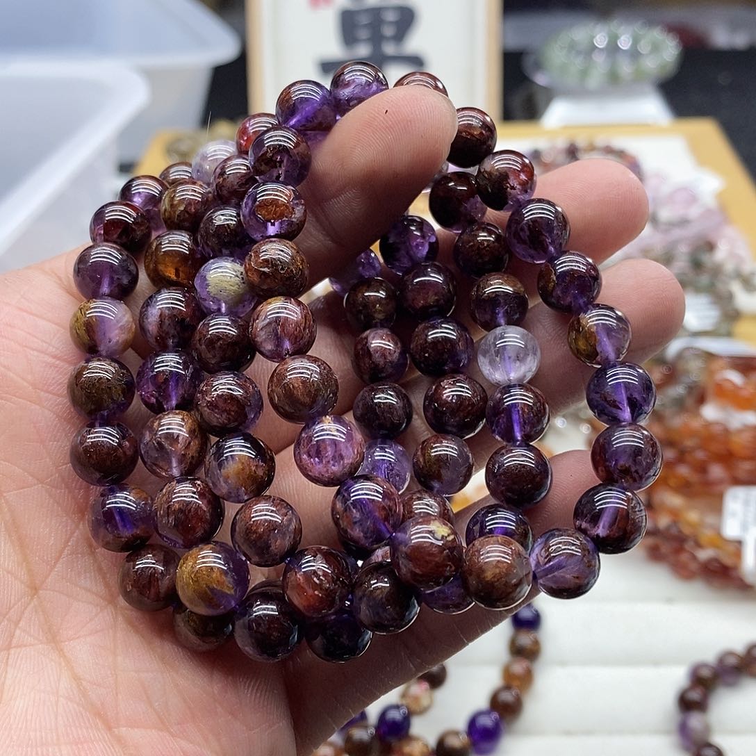 水晶手链未镶嵌多样性发货发一条