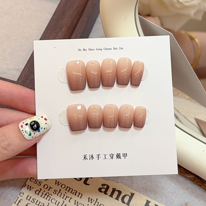 【奶茶渍】——禾沐手工穿戴甲