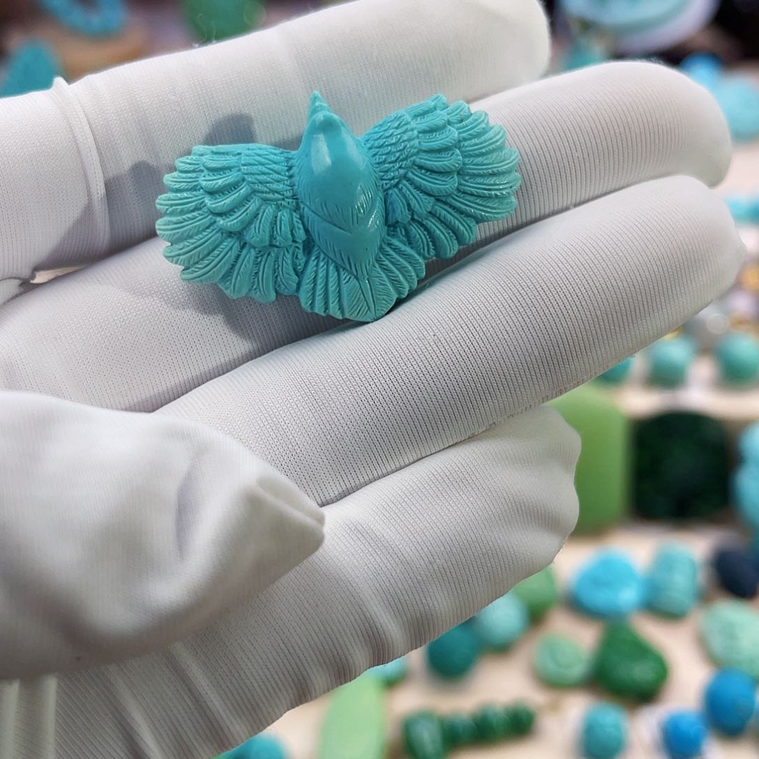 绿松石珠宝奇石未镶嵌