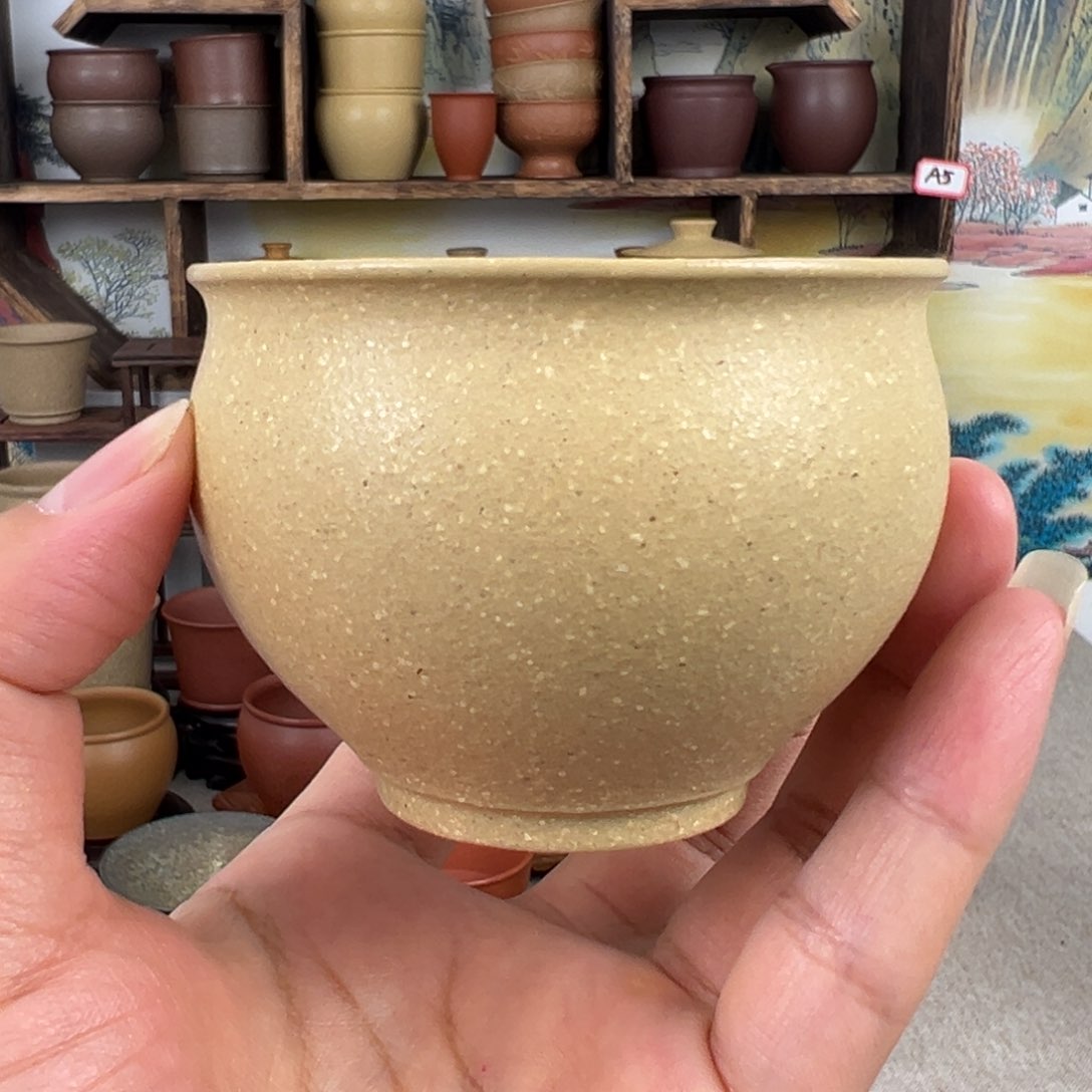 紫砂茶杯拙器甄选，纯原本矿。