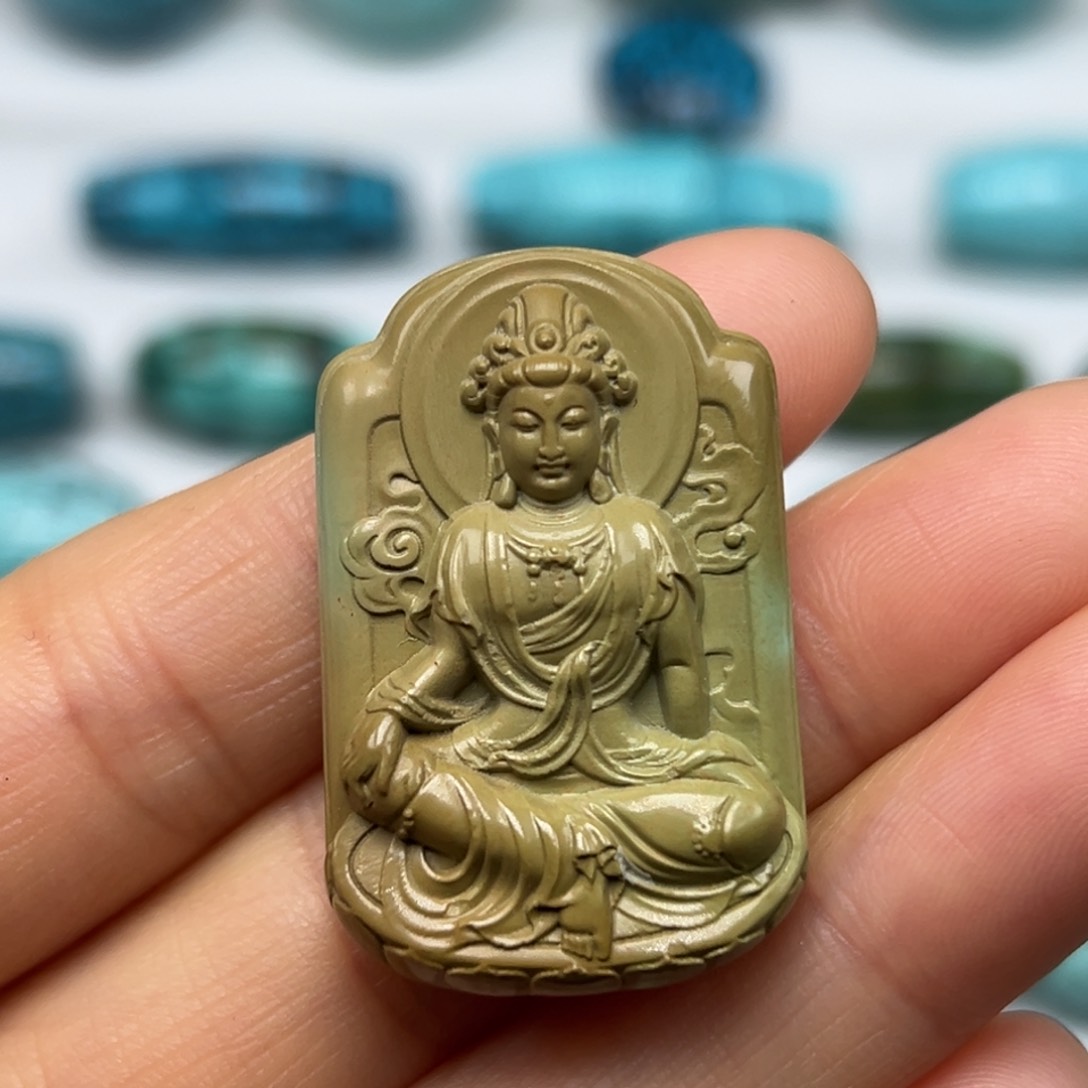 绿松石珠宝奇石未镶嵌