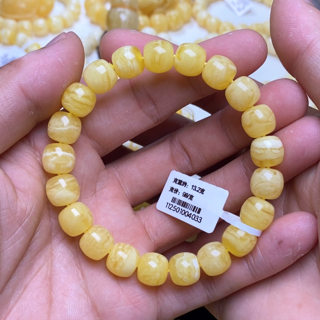 【闪购商品】蜜蜡裸石未镶嵌10+老型手串