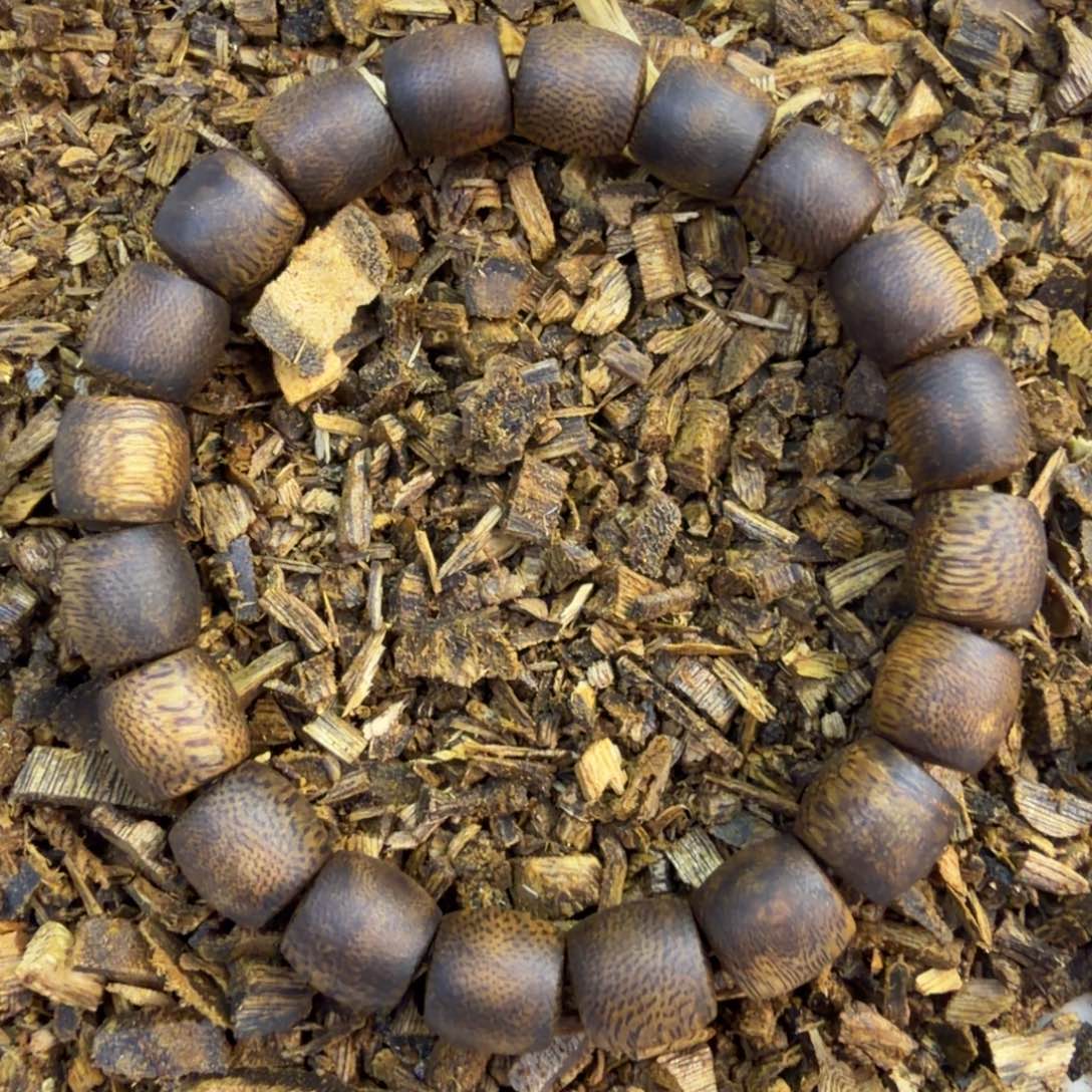 沉香沉香碎屑1.0鼓珠单圈10克