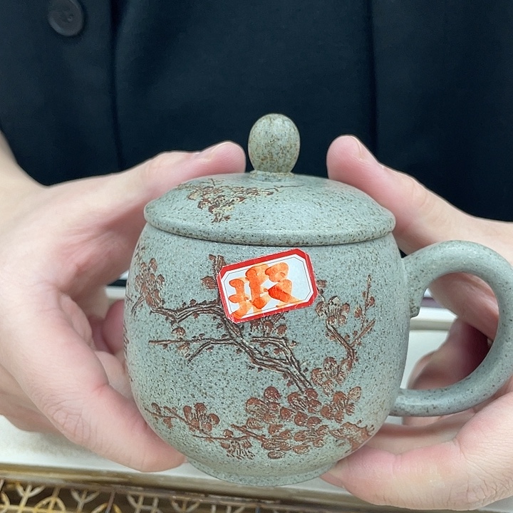 茶杯紫砂微瑕柴烧小龙蛋