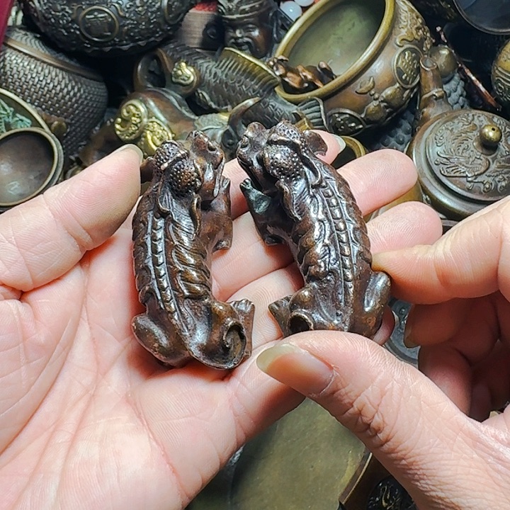 铜器摆件收收藏藏