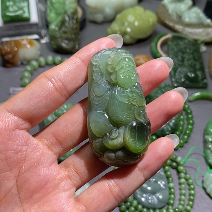 和田玉未镶嵌挂件