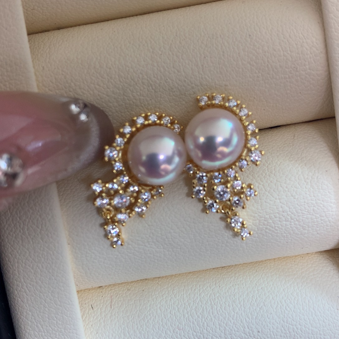 海水珍珠戒指银S925镶嵌