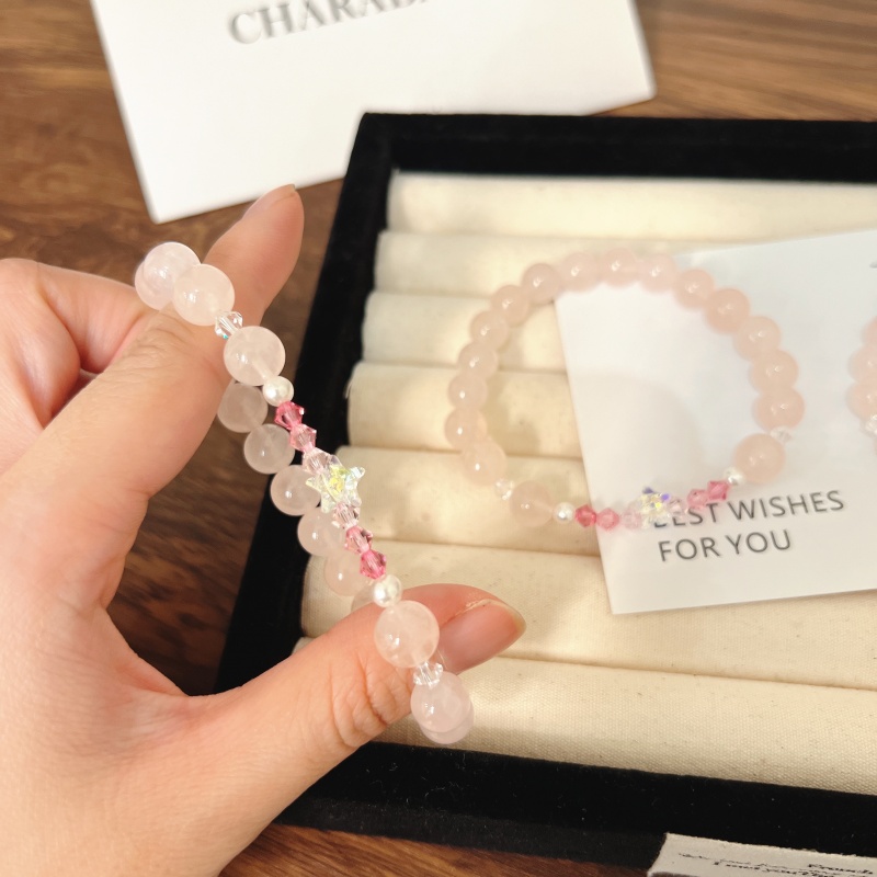 X667西柚粉星星华子手链高端轻奢手串多样性发一