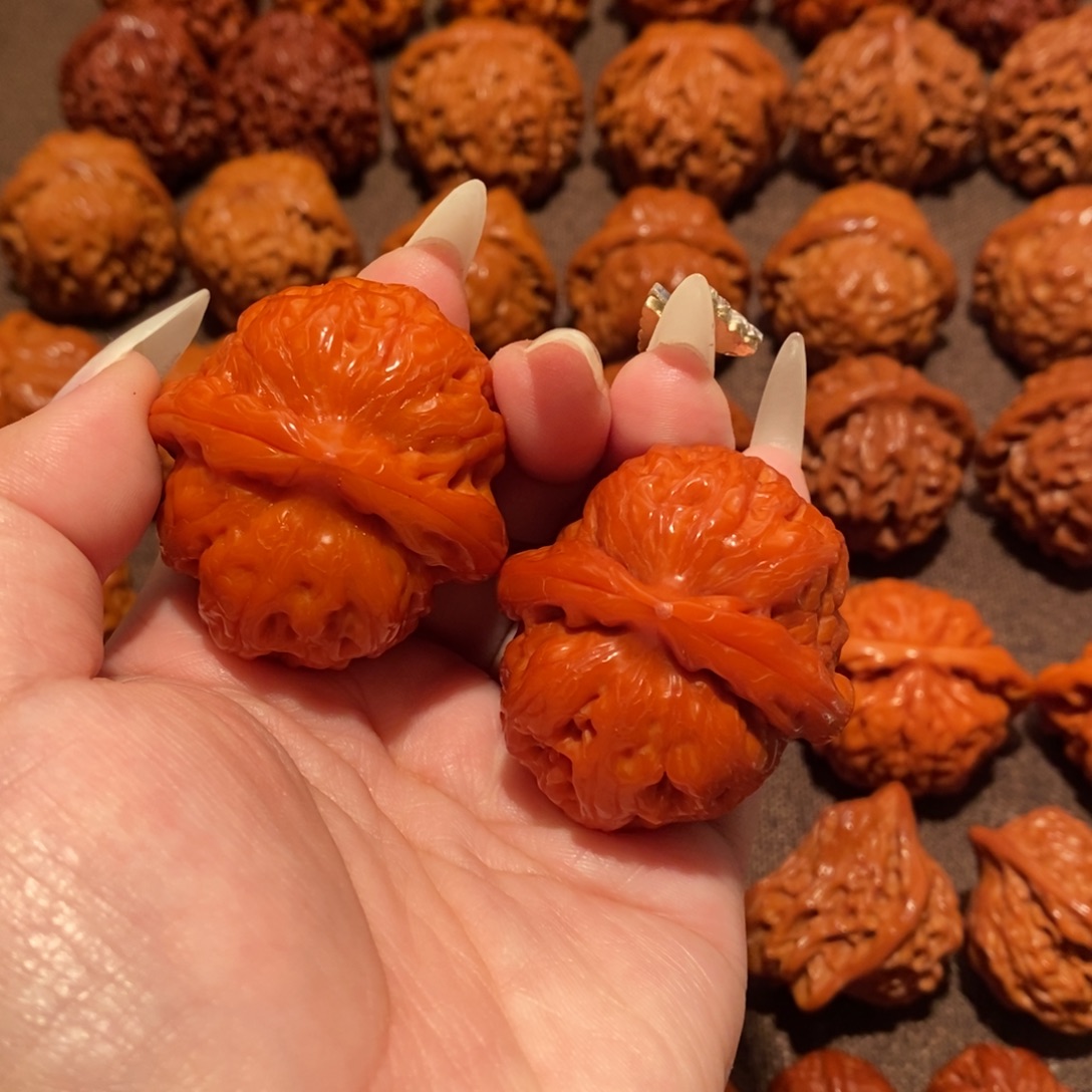 文玩核桃吊坠42平谷元宝