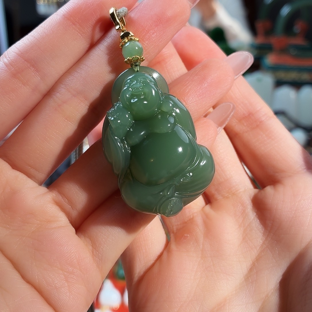 和田玉未镶嵌颈饰T