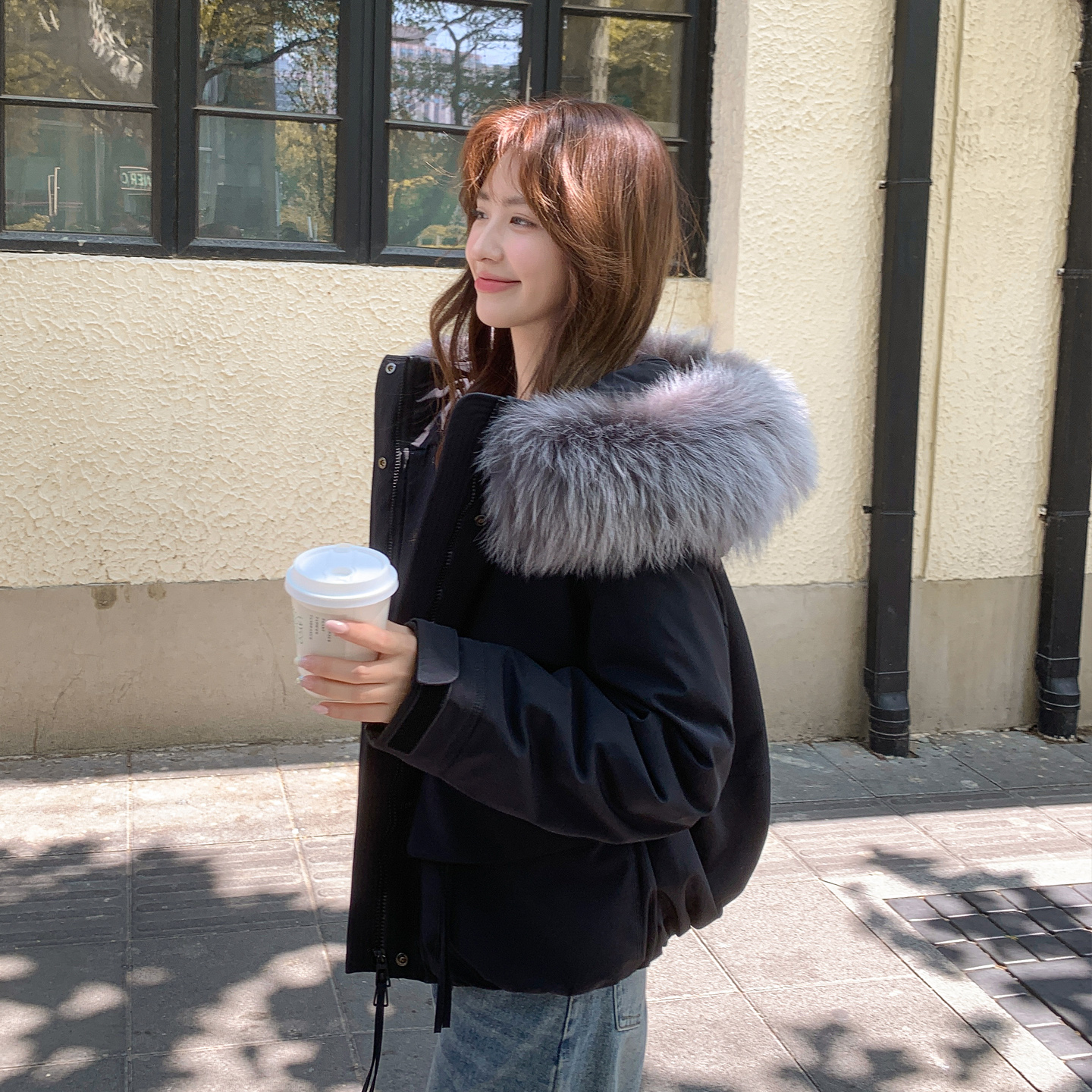 正品95绒2025新款工装羽绒服女款短款冲锋衣小个子冬季派克服网红