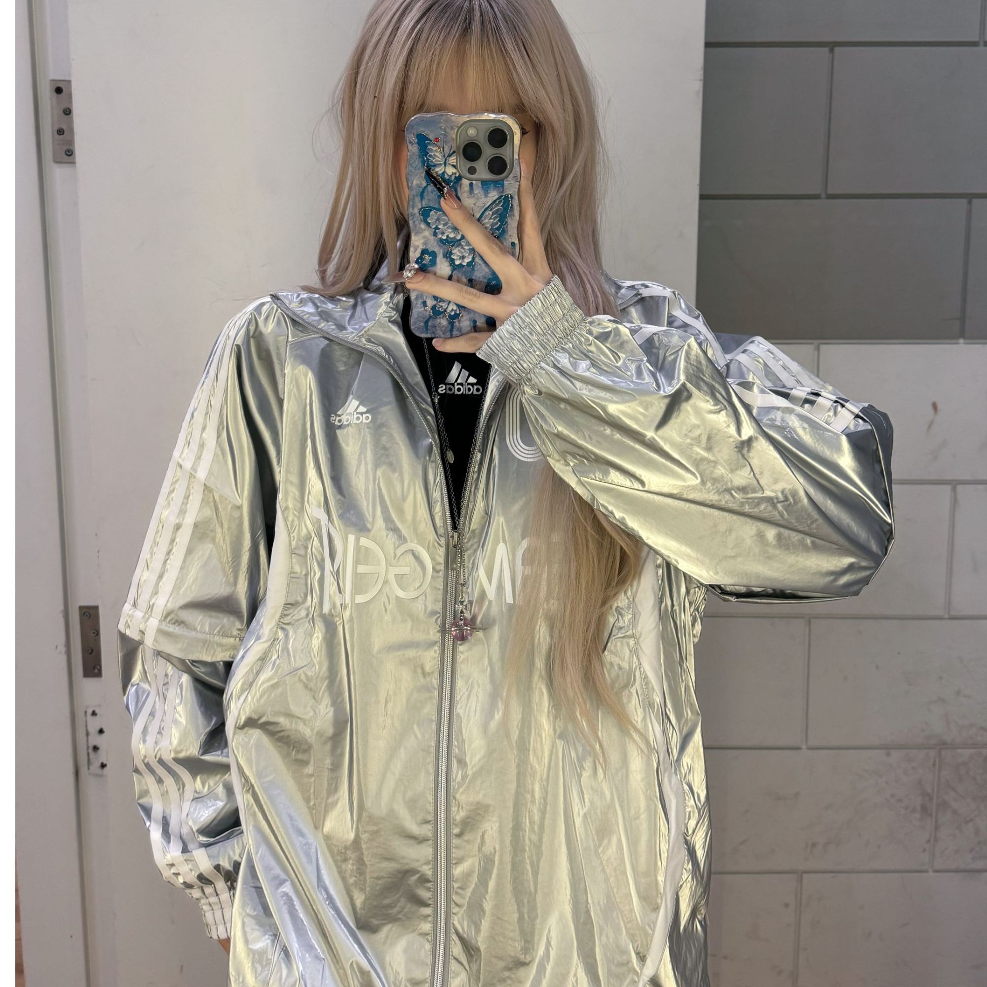 adidas/阿迪达斯 阿迪达斯运动防晒百搭时尚男女同款外套 KE9784