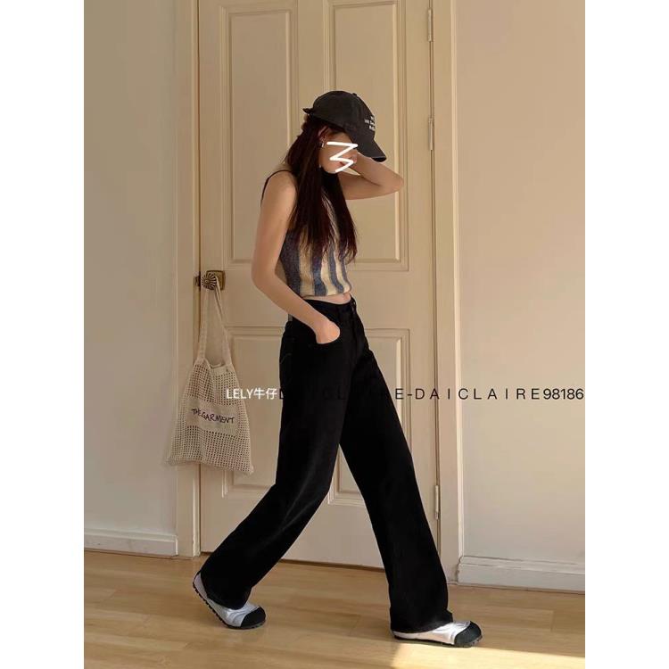 HXX 设计感拉满！黑灰色窄版直筒裤！穿出三七分黄金比例！