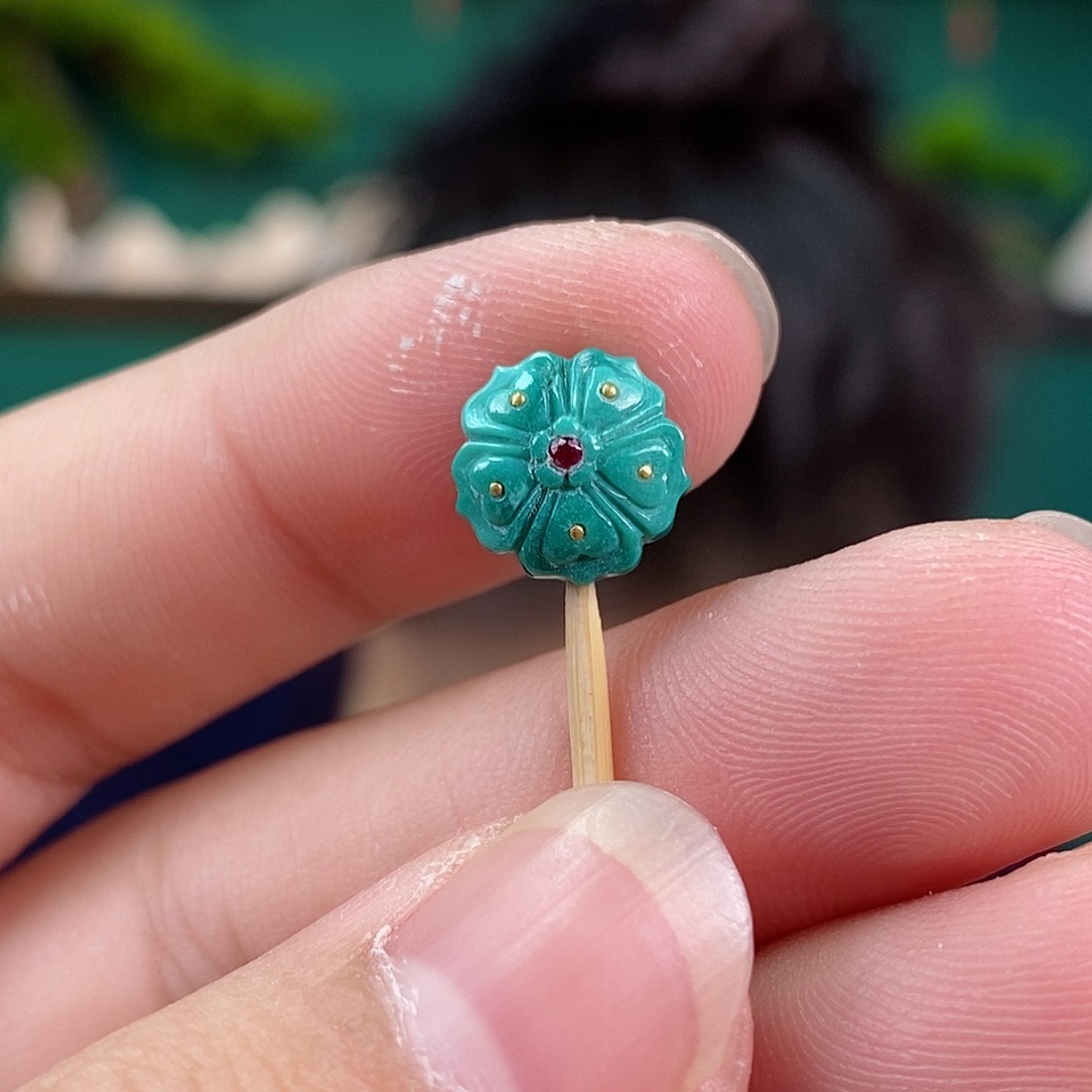 绿松石珠宝奇石未镶嵌