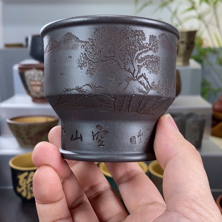 茶杯紫砂宜兴紫砂主人杯