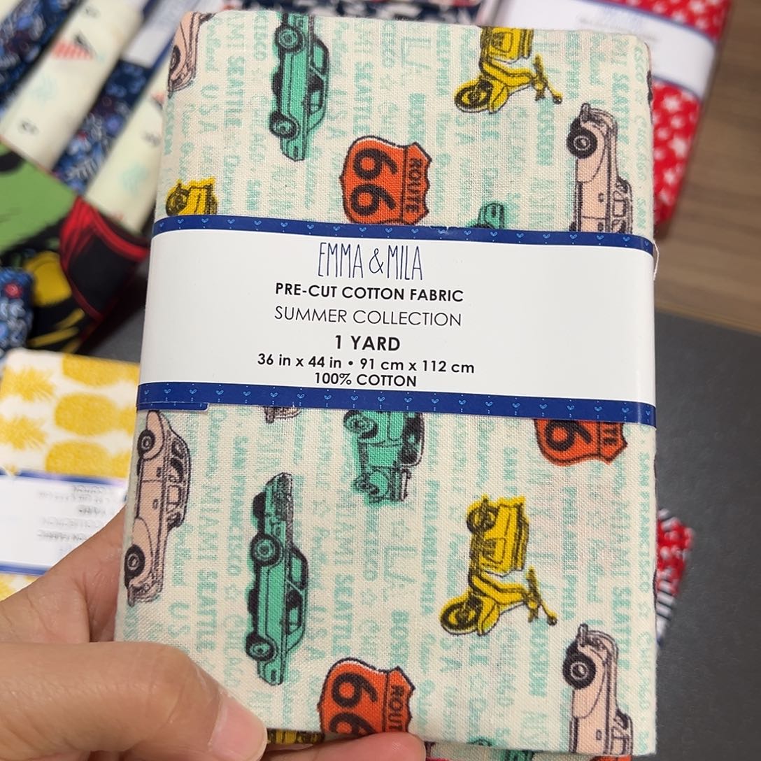 一码品牌原单纯棉平布1.1米宽果子布艺块