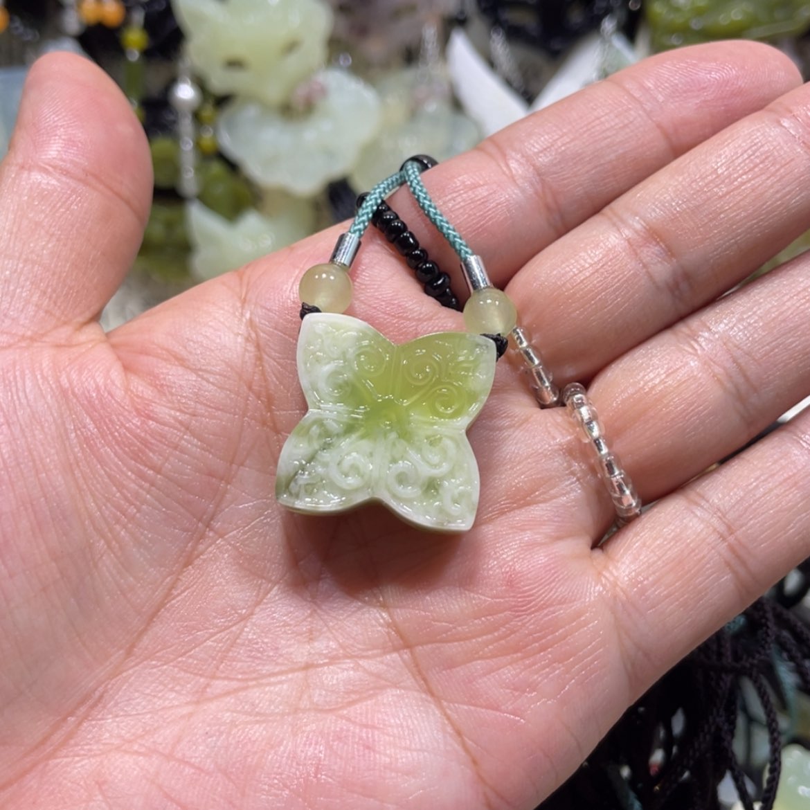 【闪购商品】岫玉颈饰未镶嵌33吊坠