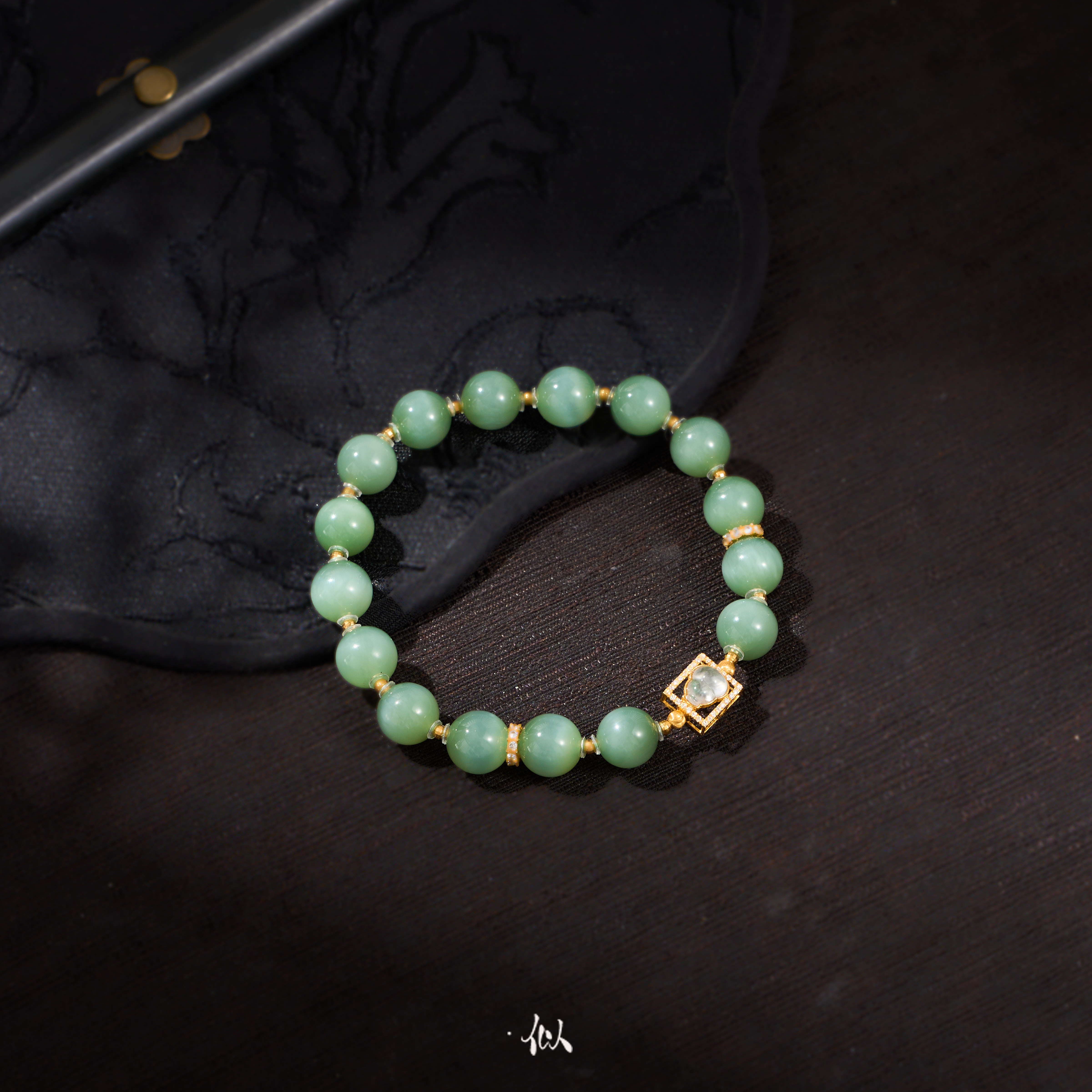 【芷清】·似梓珠宝· 18K粉青手串  XYGD371131-G