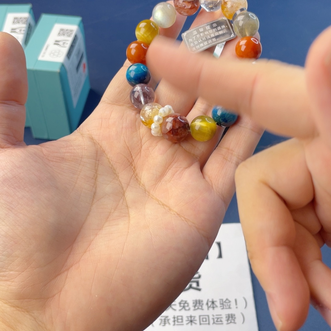 水晶银S925镶嵌手链