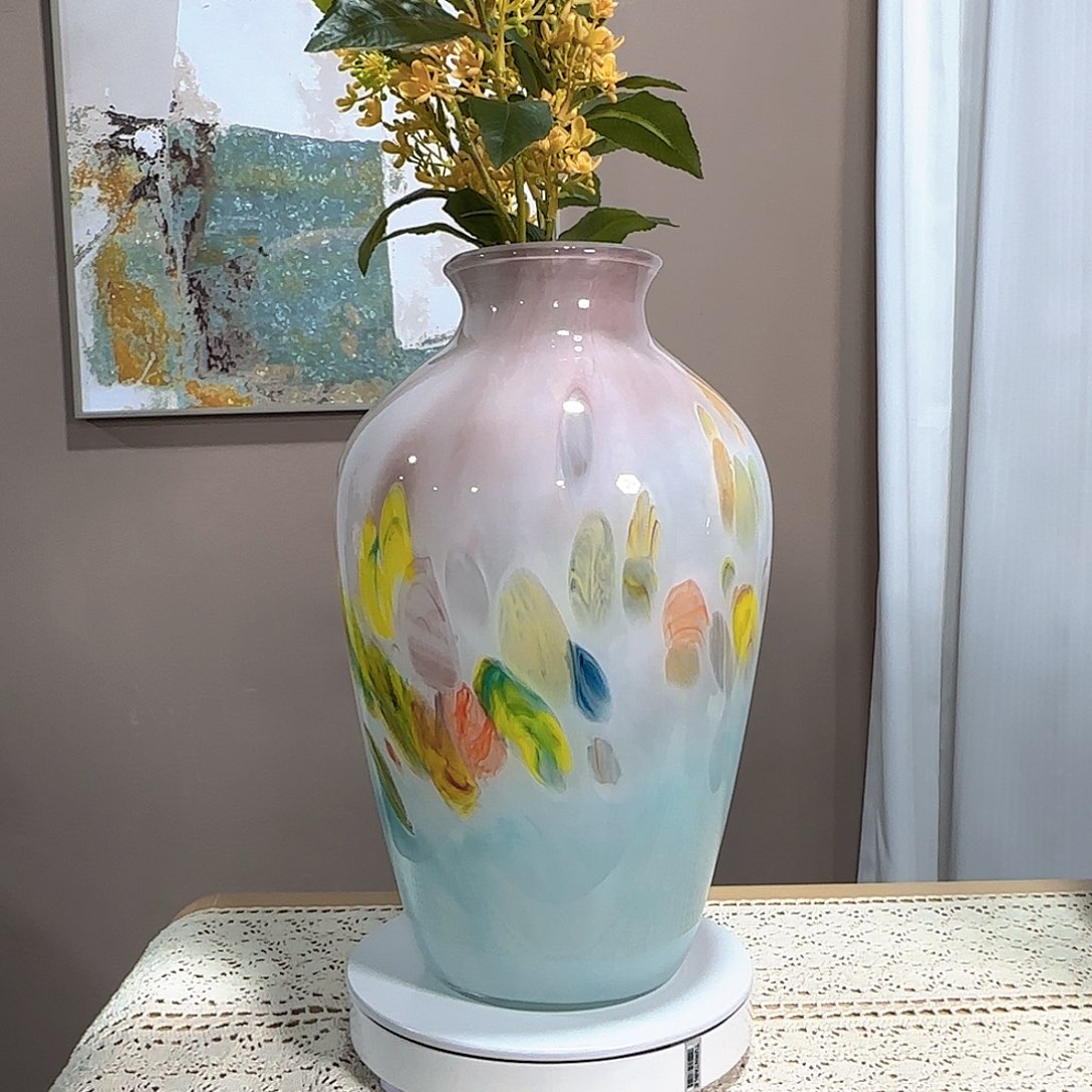 琉璃白色琉璃花瓶一级