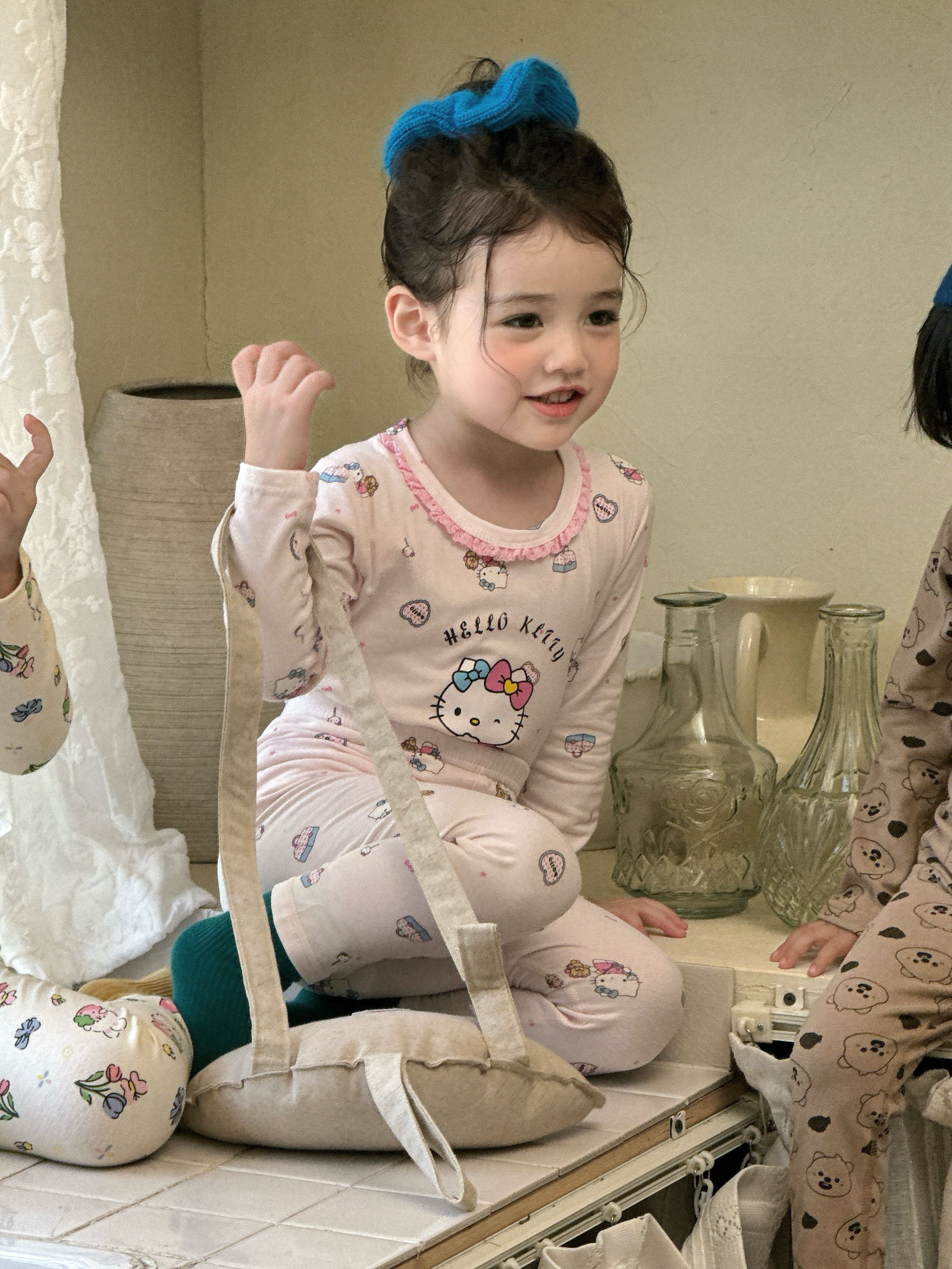 儿童秋衣秋裤套装纯棉纱布保暖内衣套装男童女童长袖打底家居服