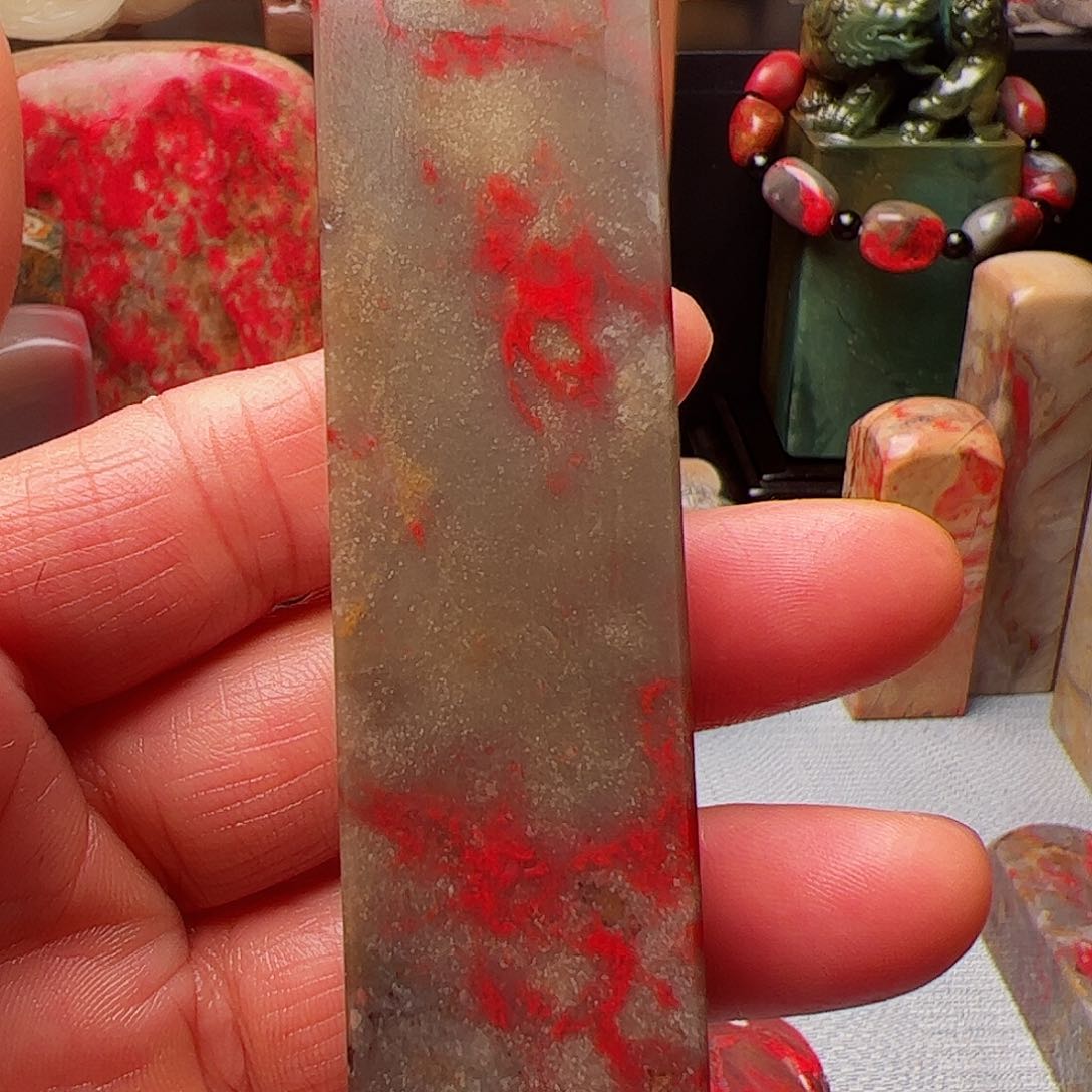 昌化石昌化鸡血石印章