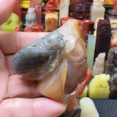 寿山石寿山鸡母窩