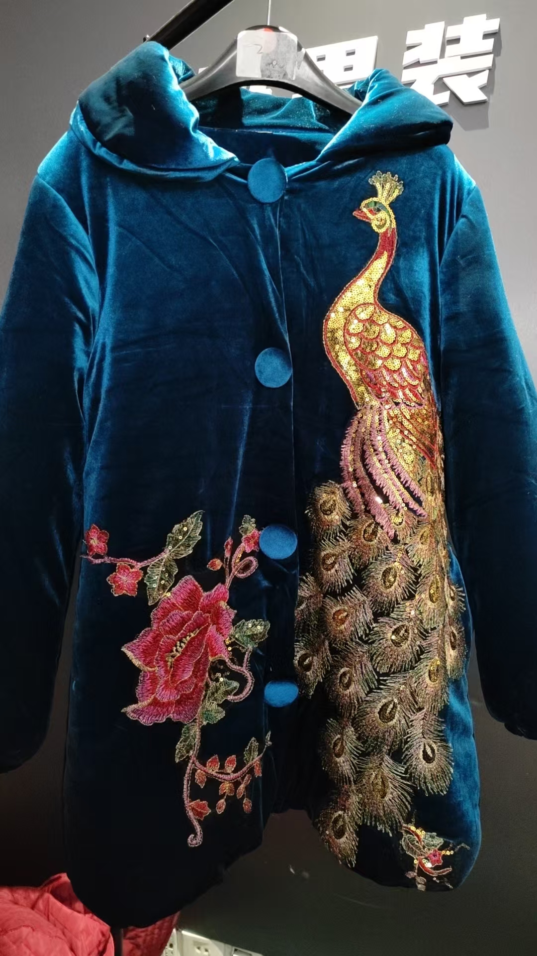 妈妈装冬装加厚唐装外套加绒棉衣300