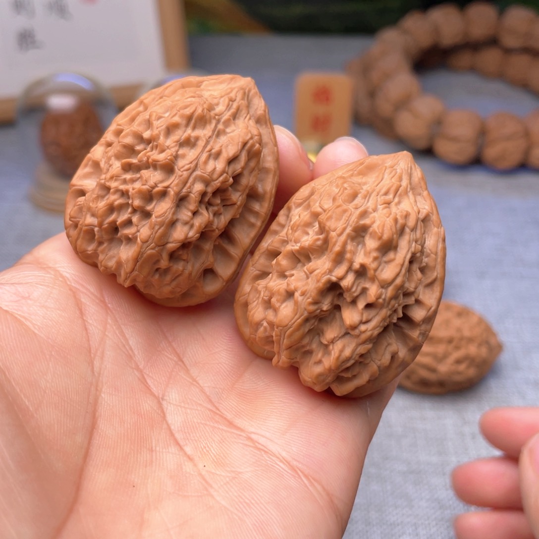 桃核把件35全品野生壁虎