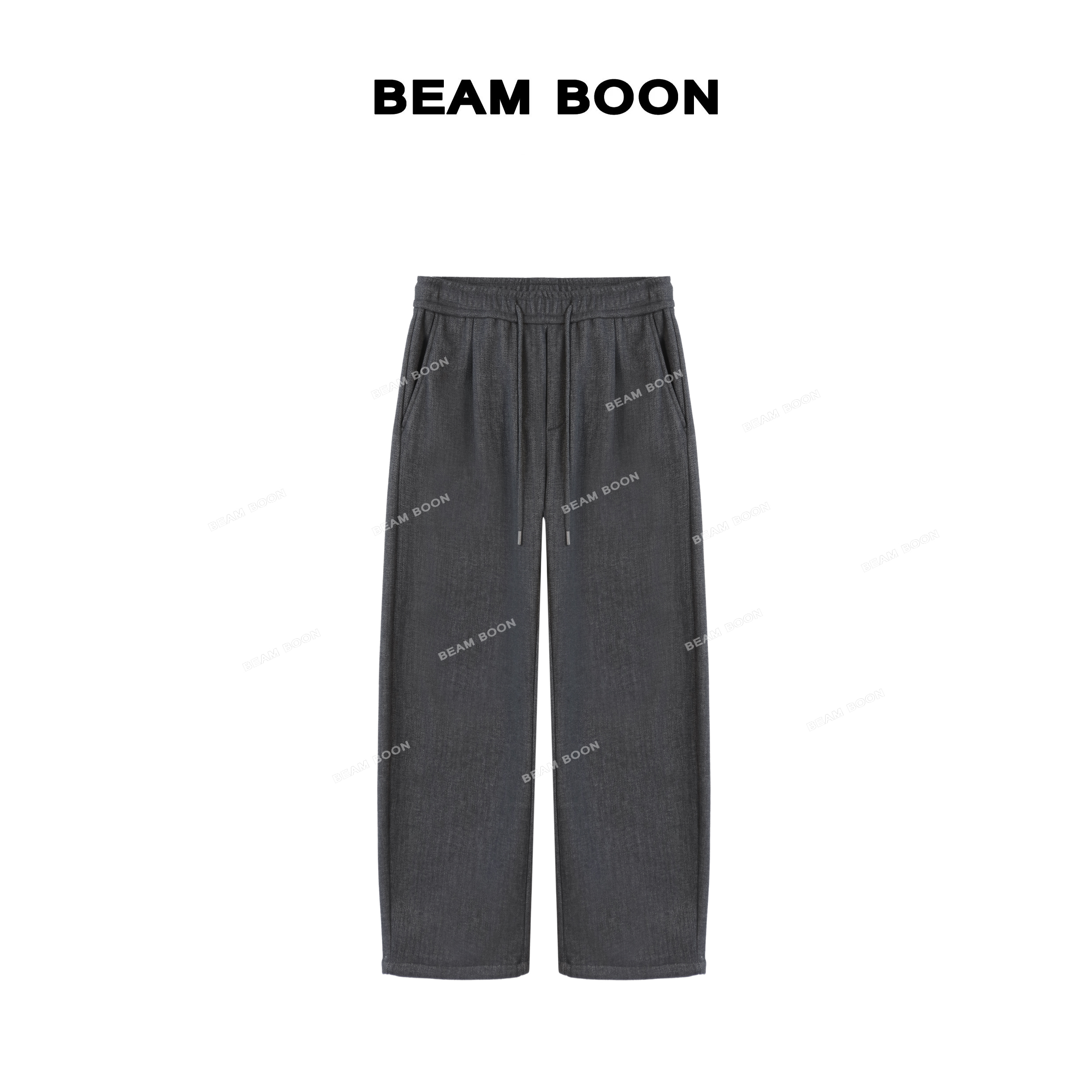 【克莱尔】Nice ric*醋酸羊毛科技加绒发热保暖松紧抽绳休闲裤