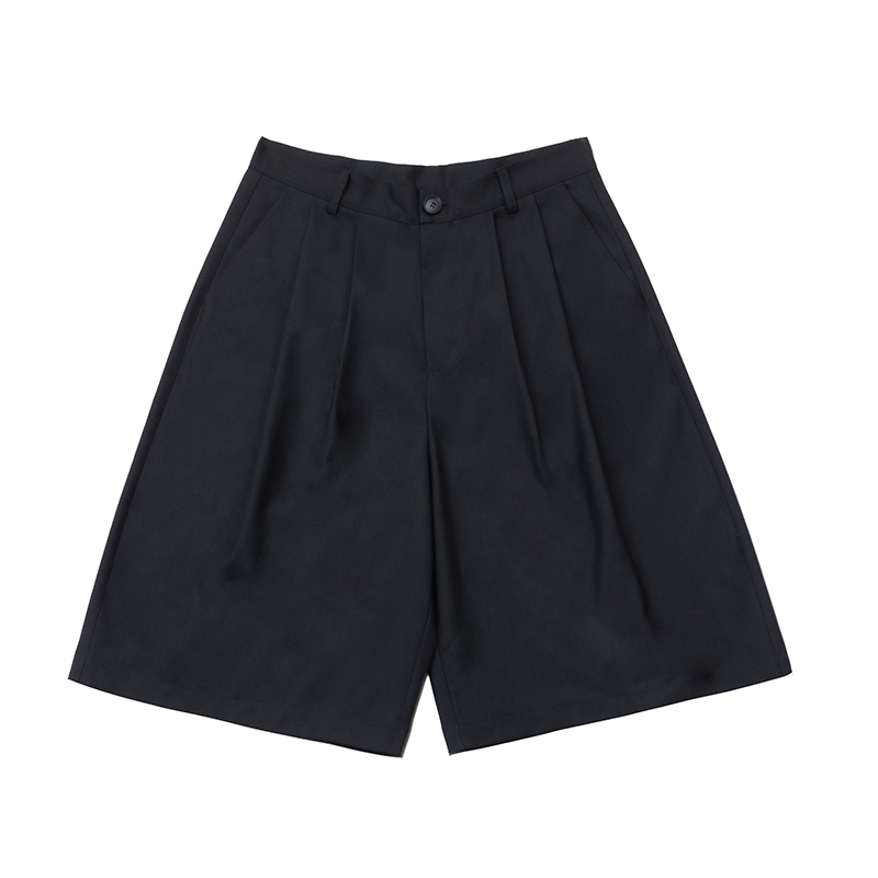 Lookun 曳 夏季短裤清凉百搭情侣时尚休闲裤简约宽松纯色男士通勤