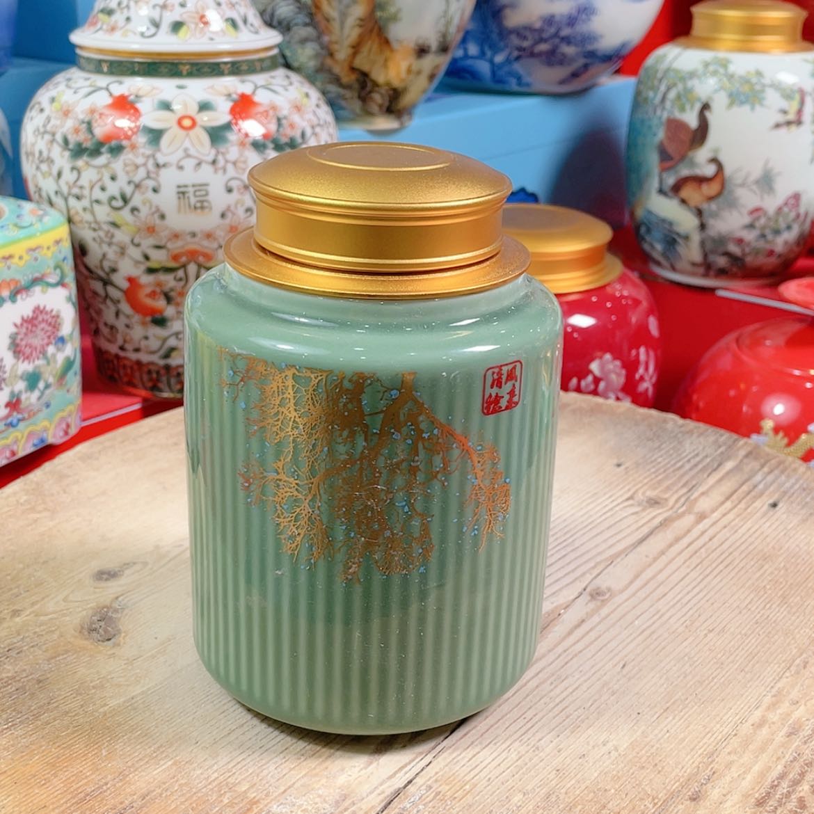 【闪购商品】罐陶瓷茶叶罐密封罐