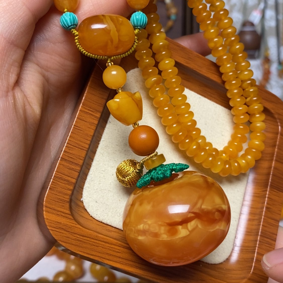 【闪购商品】蜜蜡颈饰未镶嵌项链