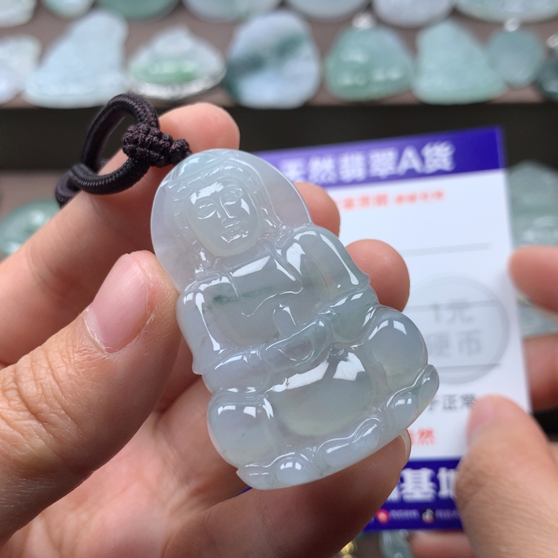 颈饰未镶嵌翡翠天然翡翠