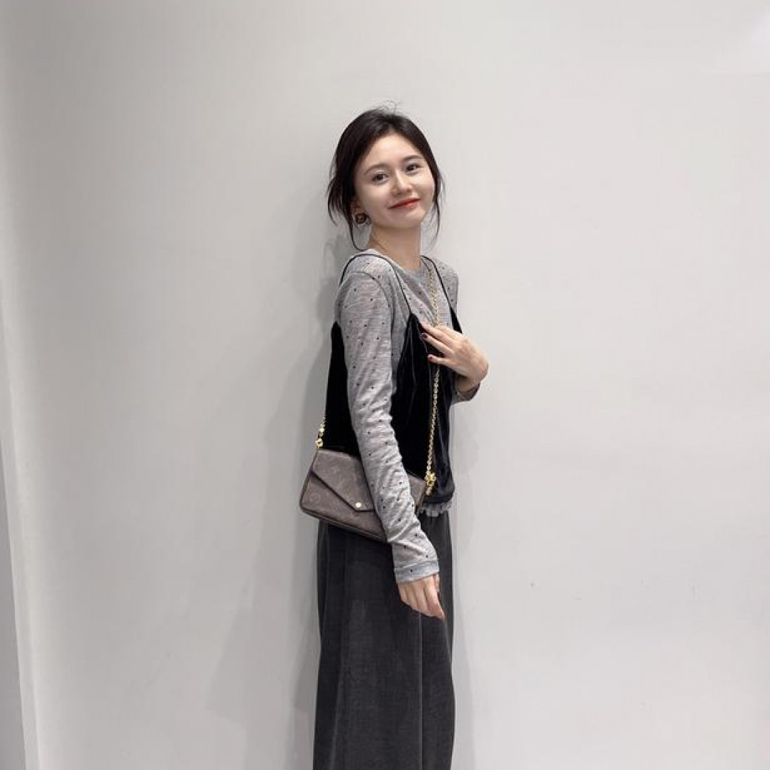 A599+A600+A601秋季新款气质波点长袖T恤丝绒吊带休闲裤三件套装