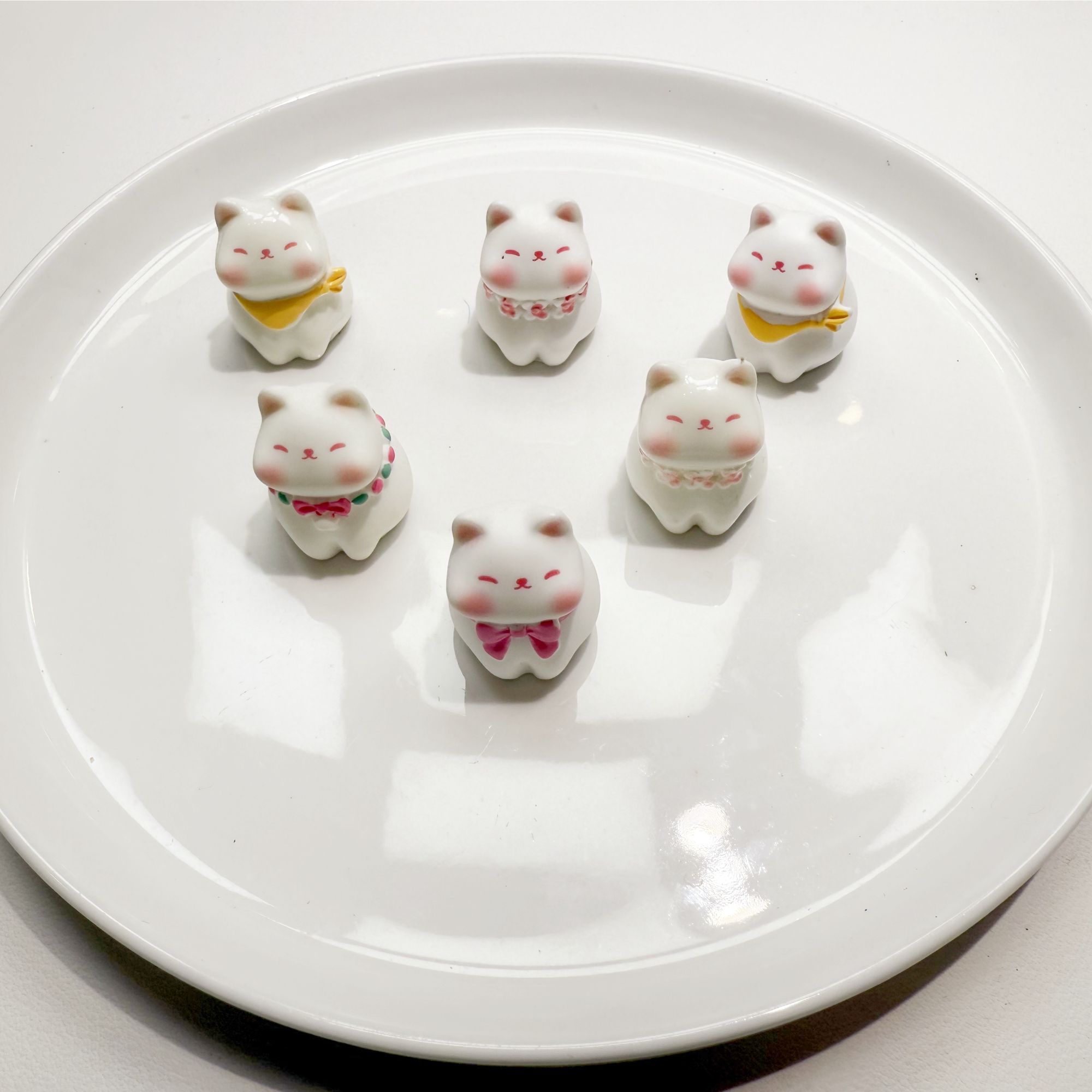 【碰碰乐团单】【可爱猫猫】实色创意树脂桌面摆件