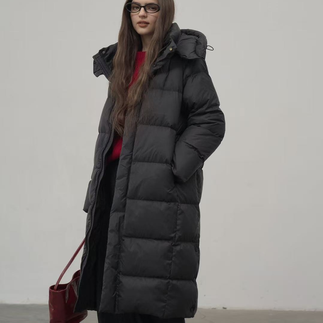 茶茶长款韩系羽绒服