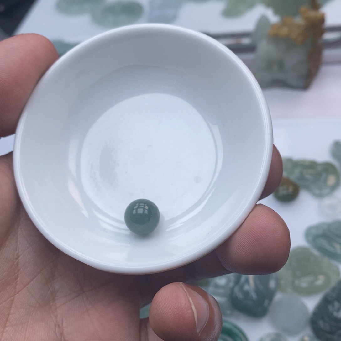 老***子翡翠未镶嵌手链天然a货翡翠91