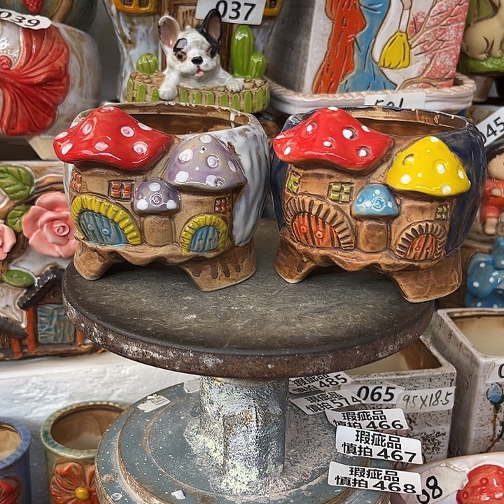 粗陶材质多肉花盆