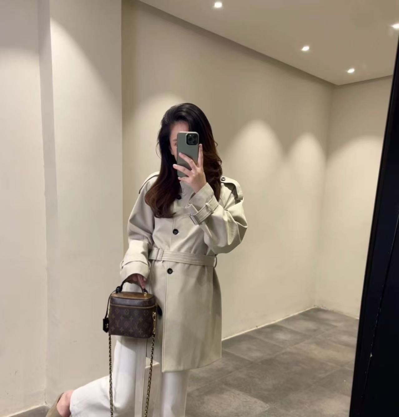 欧货 水洗立体版型中长款风衣外套