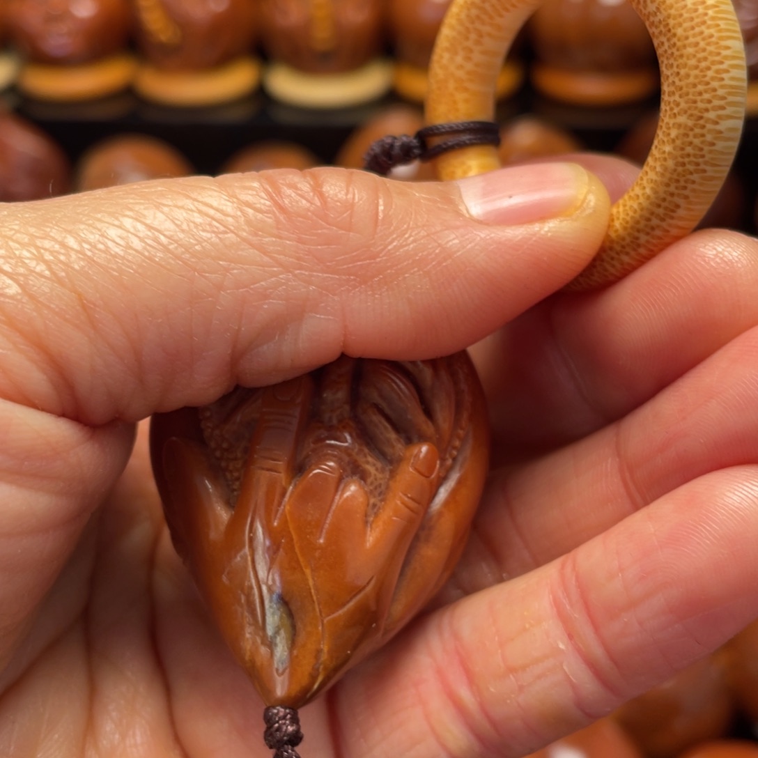 橄榄核手串/手链三面，带手