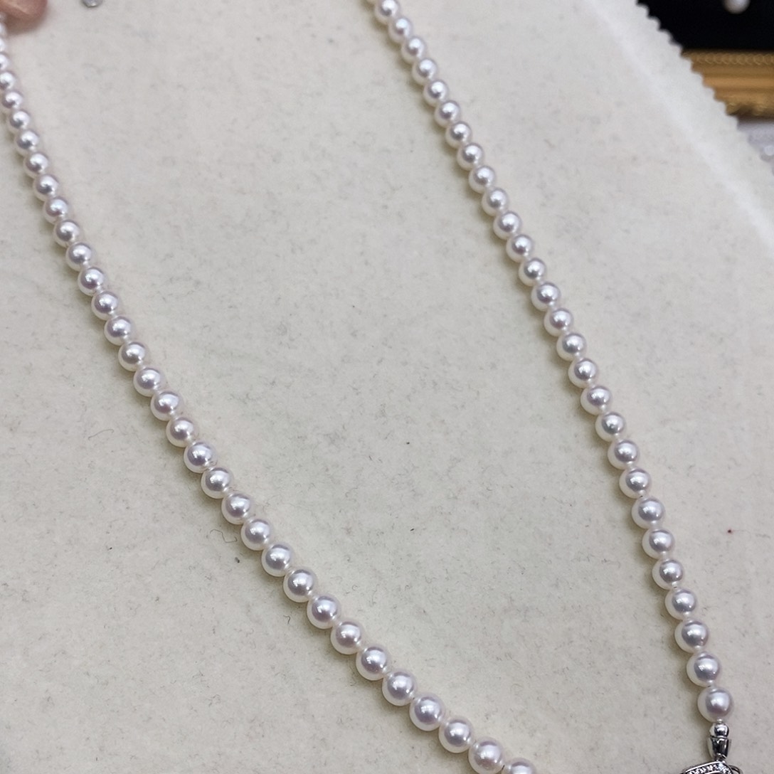 淡水珍珠颈饰银S925镶嵌5-6mm