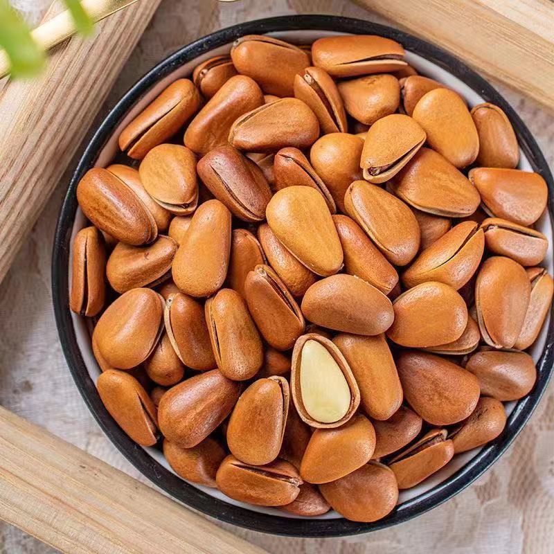 东北松子袋装净重开口颗粒批发新货坚果原味干果休闲零食