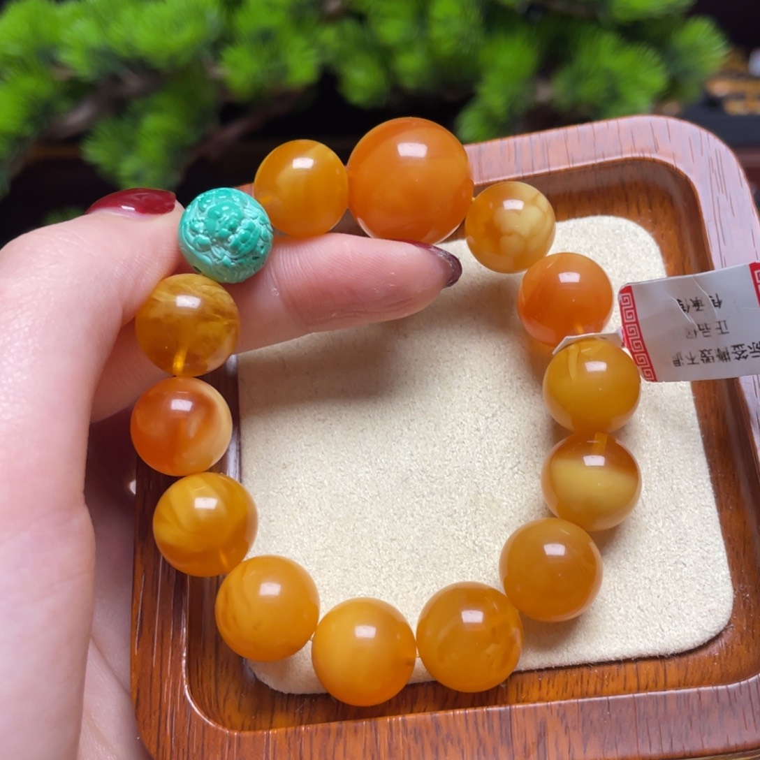 蜜蜡手链未镶嵌手串