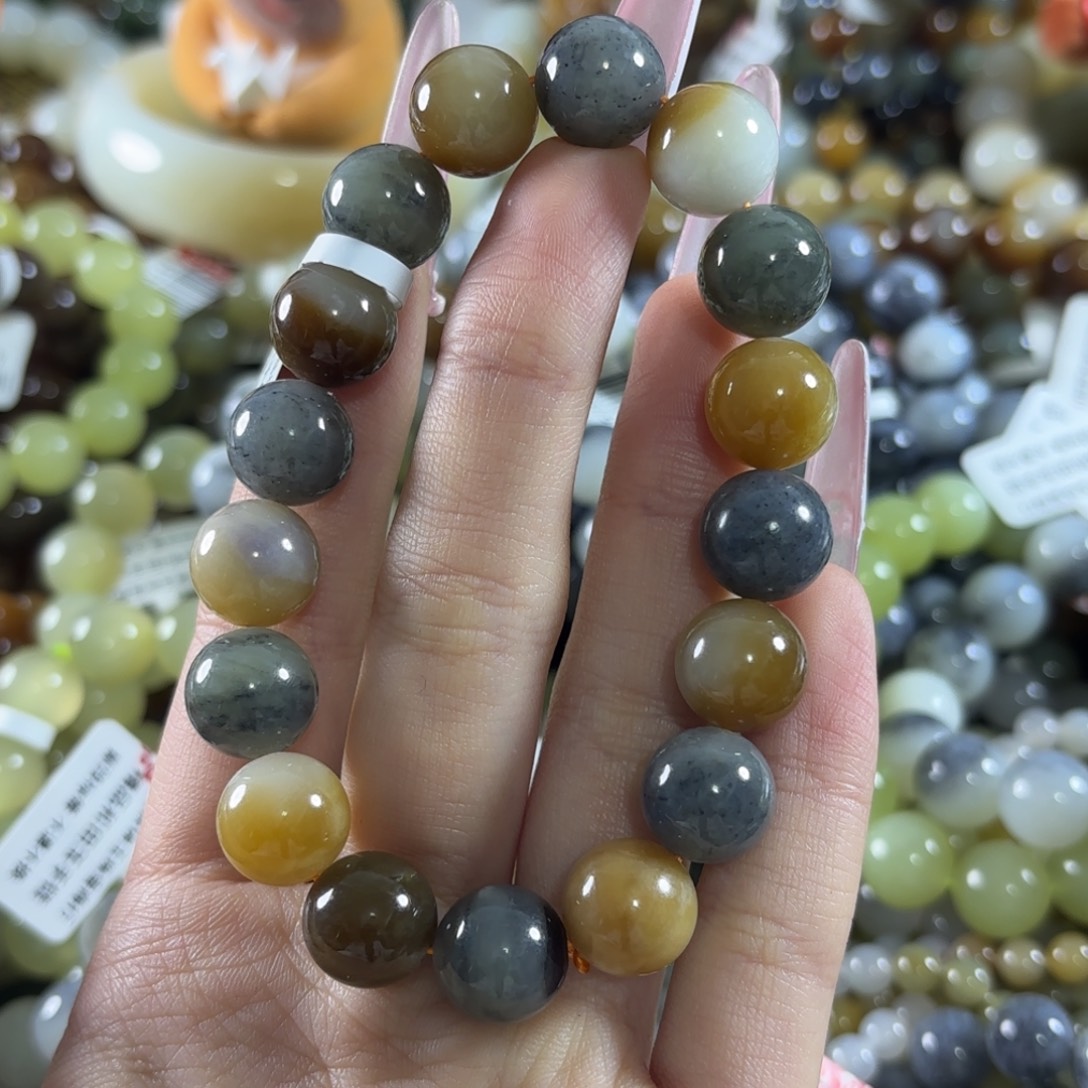 和田玉未镶嵌手链