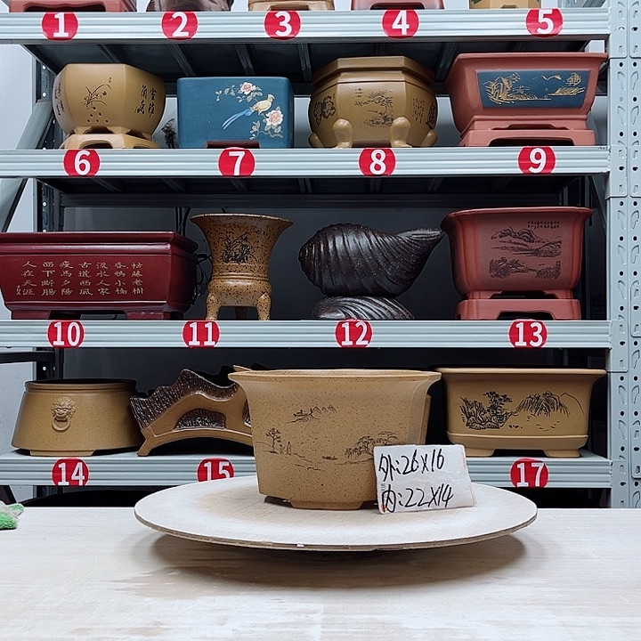 紫砂花盆紫砂花盆