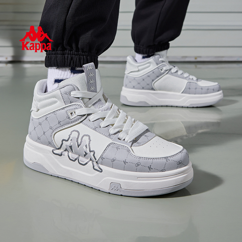 Kappa卡帕男鞋都市运动百搭高帮板鞋时尚潮流休闲鞋子K0FY5CC21CA