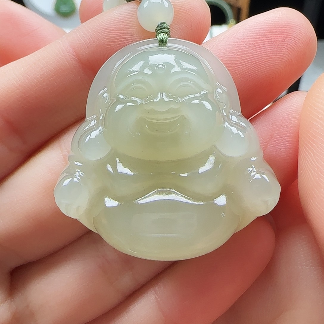 和田玉颈饰未镶嵌紫*