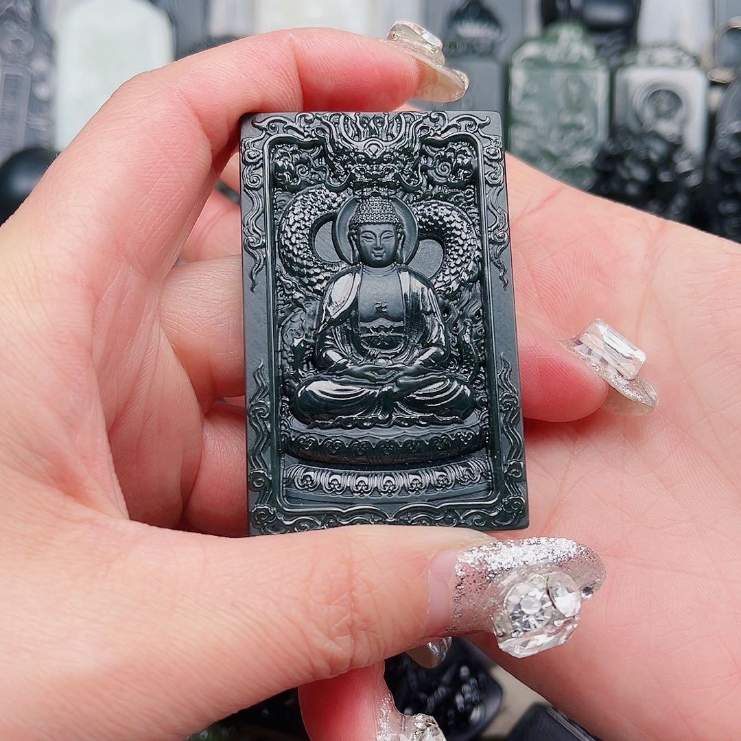 和田玉（青玉）颈饰未镶嵌